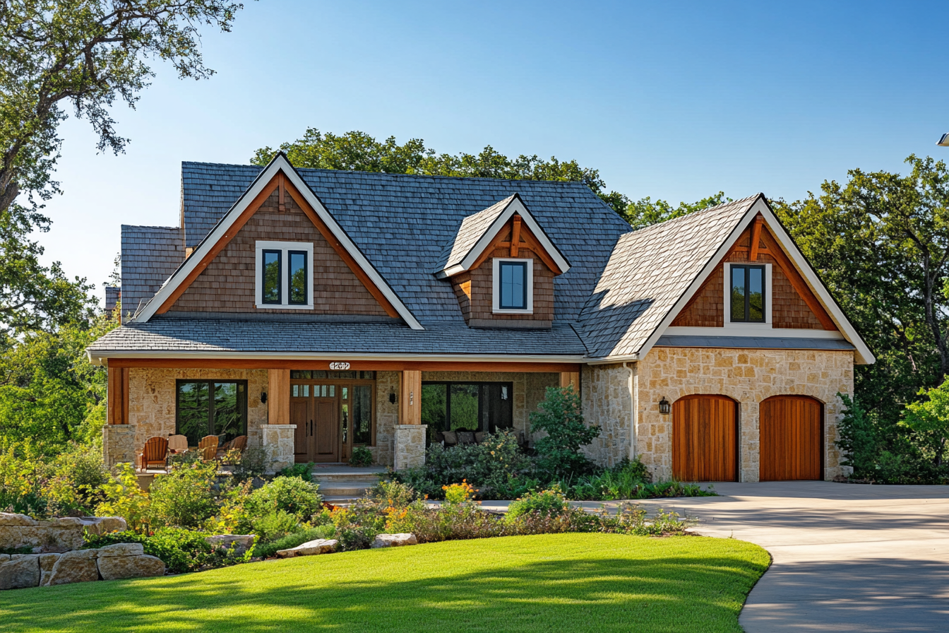 house with a wood shingle in Texas