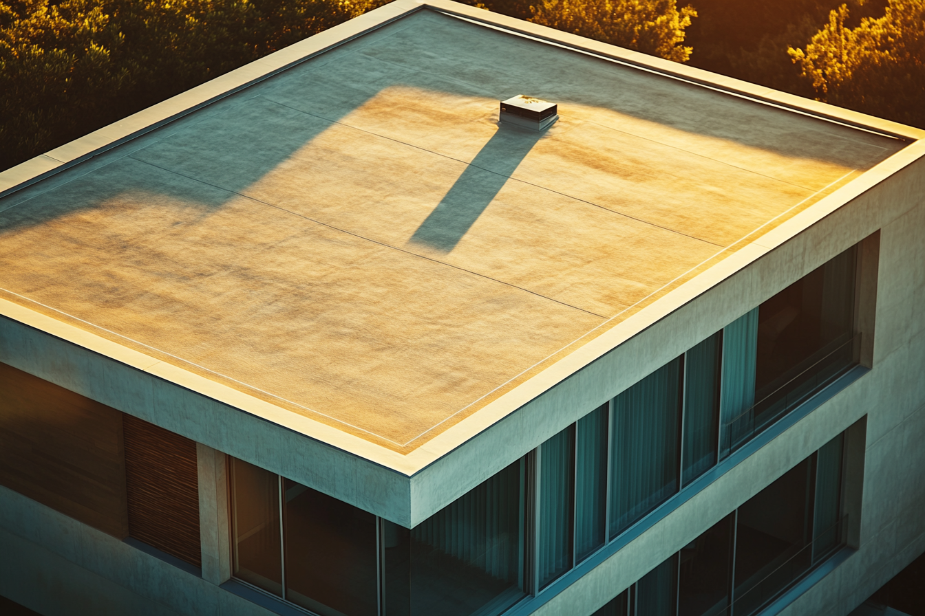 house with a flat roof in Texas